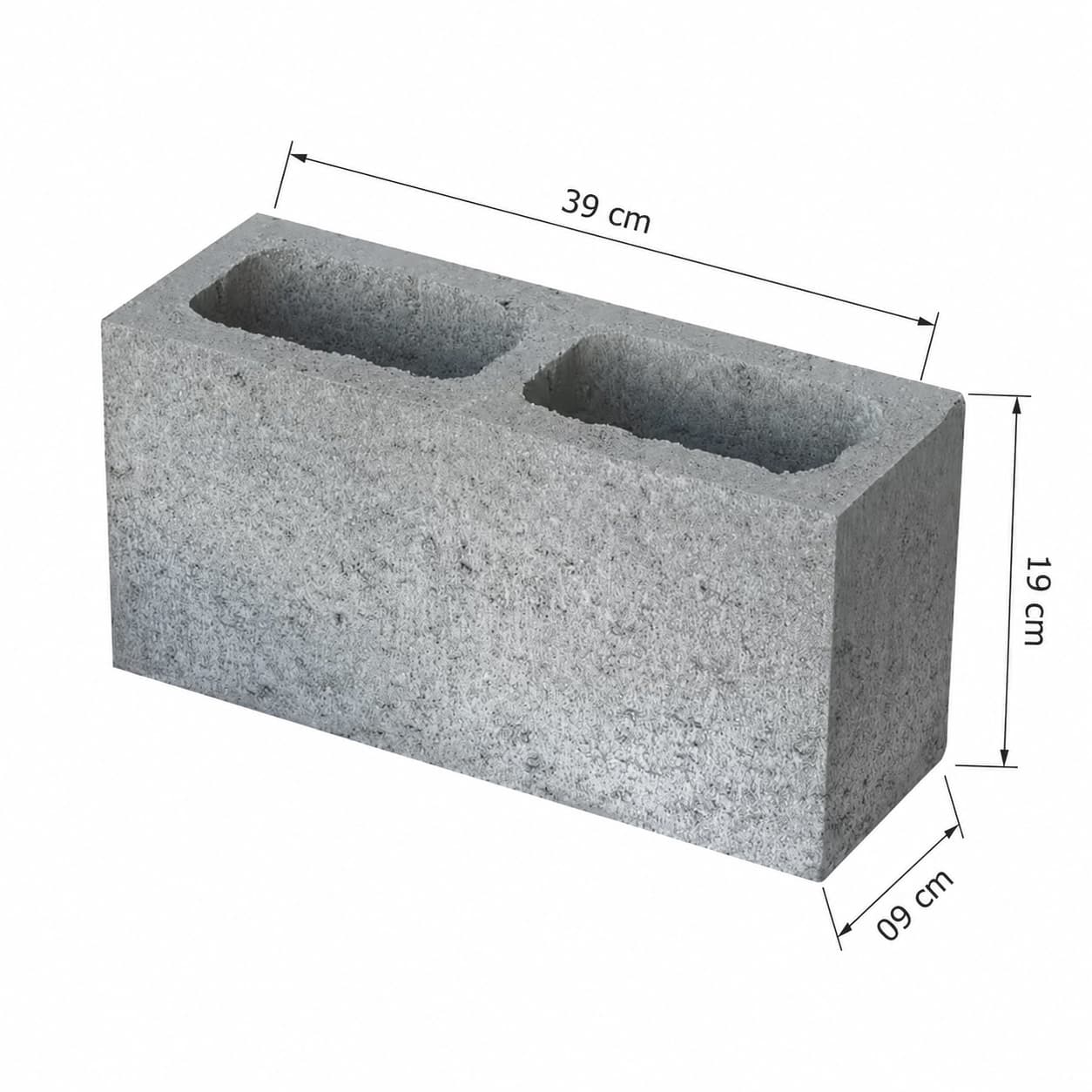 Blocos 09×19×39 cm